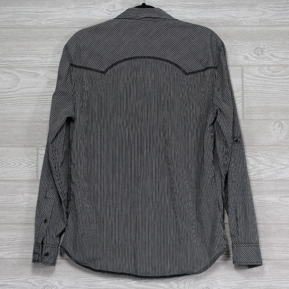 Rerun Western Embroidered Black Stripe Sz Medium - Picture 4 of 8